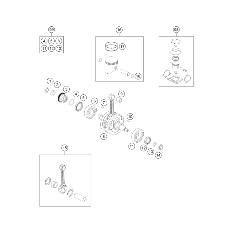 VILEBREQUIN, PISTON HUSQVARNA 150 TE 2026